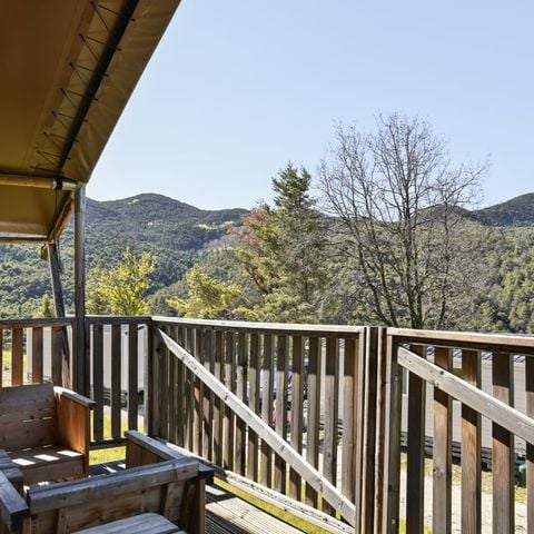 TENTE TOILE ET BOIS 5 personnes - Safari Ciboulette