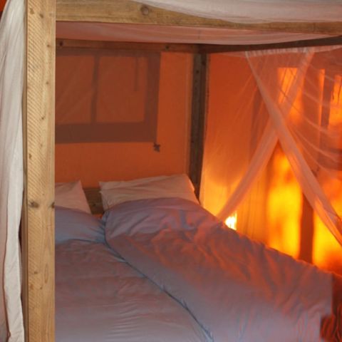 Tente en toile et en bois 5 personnes - Safari Laurier