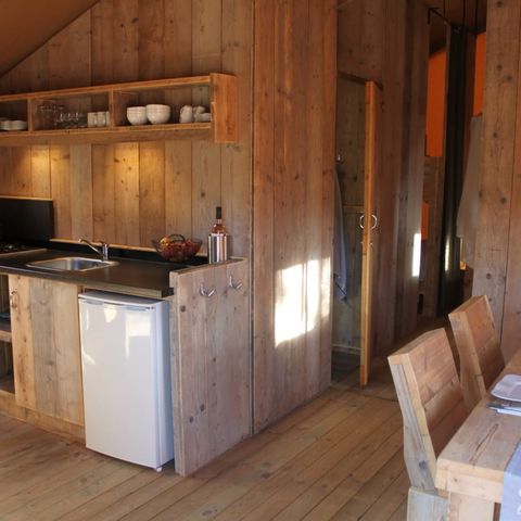 Tente en toile et en bois 5 personnes - Safari Laurier