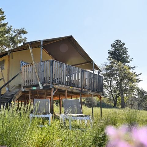 Tente en toile et en bois 5 personnes - Safari Laurier