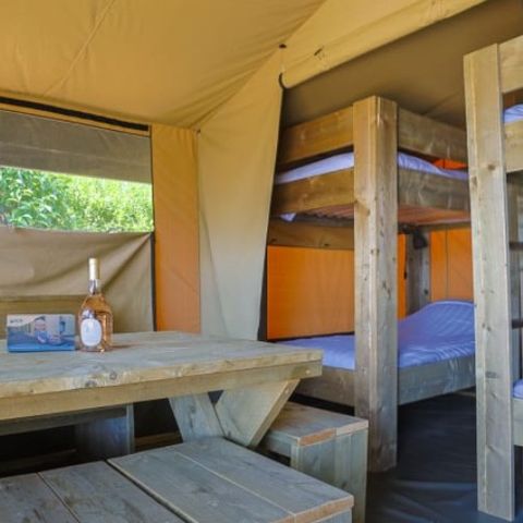 Bungalowtent 6 personen - Bungalowtent Glamping Tournesol 4+2