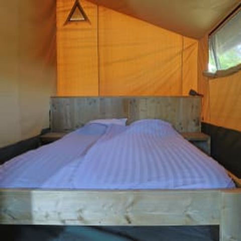 Tente en toile et en bois 6 personnes - Tente glamping Tournesol
