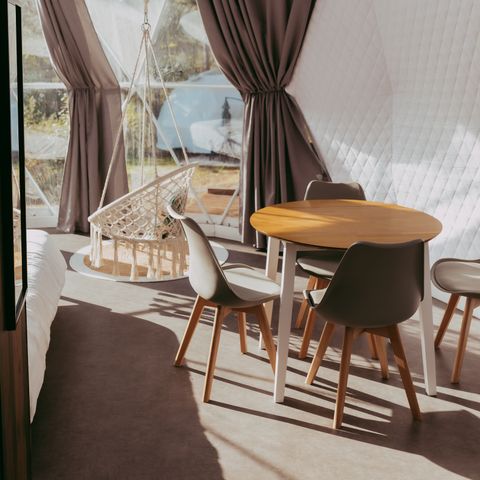 UNIEKE ACCOMMODATIE 5 personen - Vanille Glampingdome