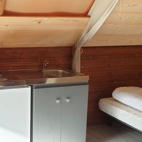 Tente en toile et en bois 4 personnes - Lodge Amazone (sans sanitaire)