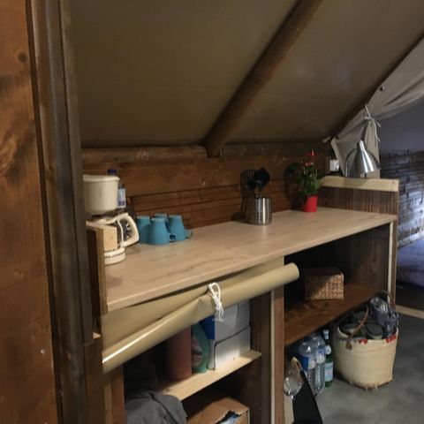 Tente en toile et en bois 4 personnes - Lodge Amazone (sans sanitaire)