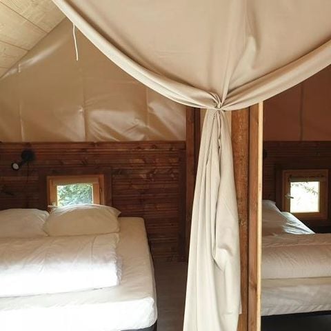 Tente en toile et en bois 4 personnes - Lodge Amazone (sans sanitaire)