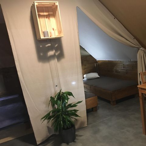 Tente en toile et en bois 4 personnes - Lodge Amazone (sans sanitaire)