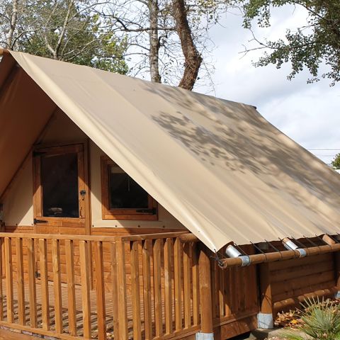 Tente en toile et en bois 4 personnes - Lodge Amazone (sans sanitaire)