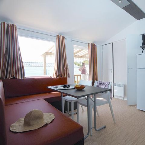 Mobile home 4 persons - Evasion Confort Eco' 29m² + 2 bedrooms + 13.5m² semi-covered terrace