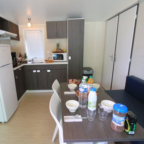 Mobile home 4 persons - Evasion Confort Eco' 29m² + 2 bedrooms + 13.5m² semi-covered terrace