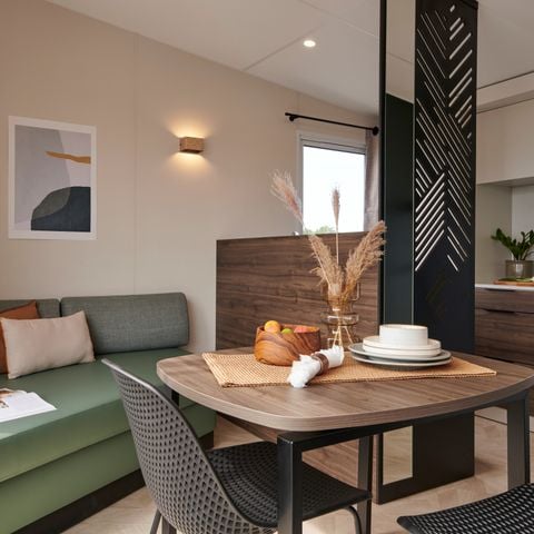 Mobilheim 2 Personen - Ciel Prestige 21m² + halbüberdachte Terrasse 13.5m²