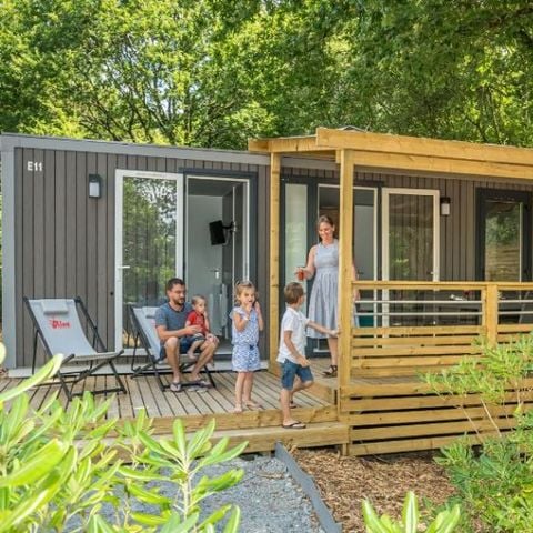 Stacaravan 6 personen - Premium voor - 2 slaapkamers - 2 badkamers - 33m² oppervlakte