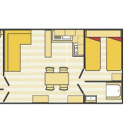 MOBILHOME 6 personas - Evasión 6 personas 2 habitaciones 28m², 2 baños