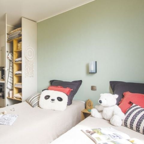 Stacaravan 6 personen - Mahana - 6 slaapplaatsen - 2 slaapkamers - 2 badkamers - 33m² leefruimte