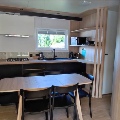 Mobilheim 6 Personen - C-Méditerranée, klimatisiert – 3 Schlafzimmer – 2 Duschbäder – 38 m²