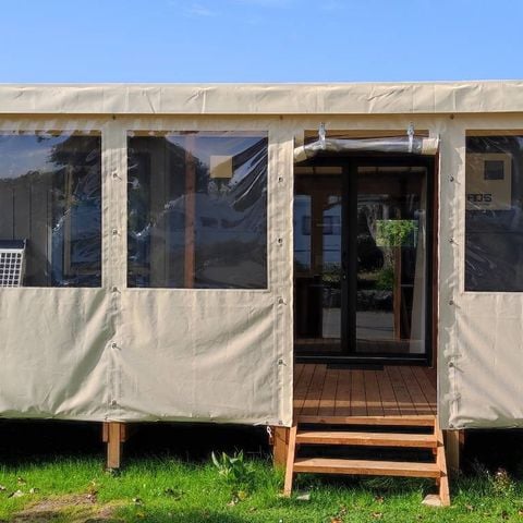 MOBILHOME 6 personnes - C-Méditerranée climatisé - 3 chambres - 2 salles d'eau - 38m²
