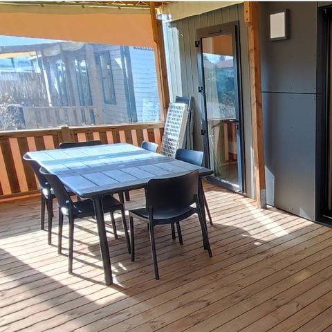 BUNGALOW 6 personnes - C-Méditerranée climatisé - 3 chambres - 2 salles d'eau - 38m²