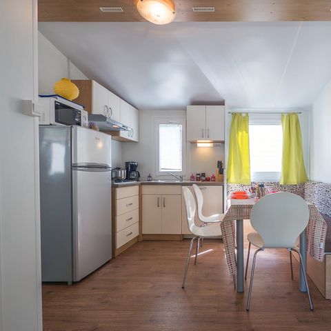 Mobilhome 6 personnes - Mobil-home | Comfort XL | 3 Ch. | 6 Pers. | Terrasse surélevée | Clim. | TV