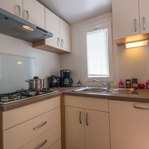 Mobilhome 6 personnes - Mobil-home | Comfort XL | 3 Ch. | 6 Pers. | Terrasse surélevée | Clim. | TV