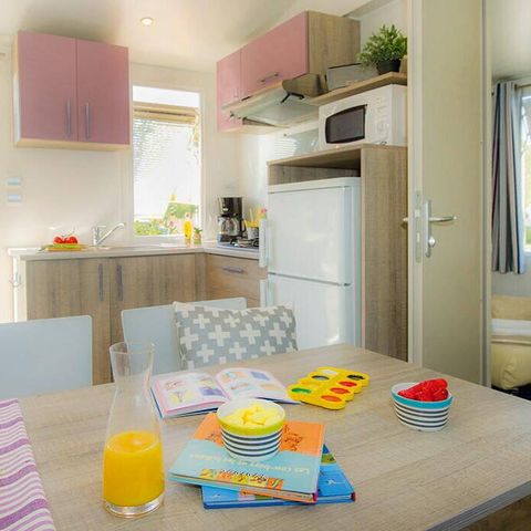 Mobile home 4 persons - Classic | 2 Bedrooms | 4 Pers. | Uncovered elevated terrace | TV