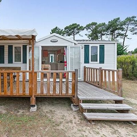 Mobilhome 4 personnes - Mobil-home | Classic | 2 Ch. | 4 Pers. | Terrasse surélevée | TV