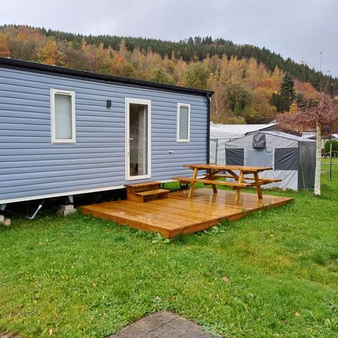 MOBILHOME 4 personnes - Mobil-home IRM 32m² / 2 chambres - terrasse (chien non admis) 1/4 pers