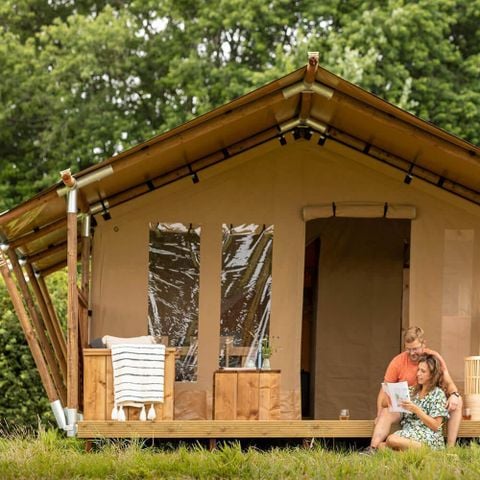 TENDA IN TELA E LEGNO 4 persone - Tende safari senza servizi igienici 4 persone