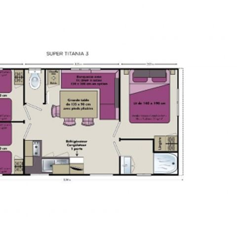 MOBILHOME 6 personas - TITANIA