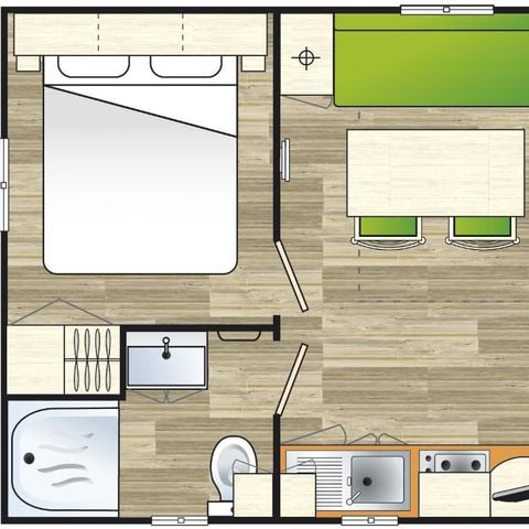 Mobile home 2 persons - ASTRIA