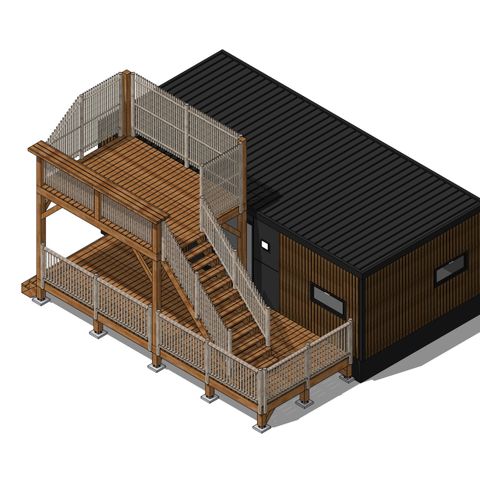 Mobilheim 4 personen - Hirondelle Dachterrasse