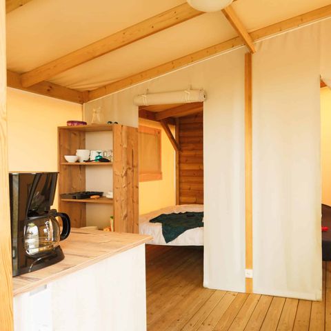 TIENDA DE LONA Y MADERA 4 personas - Ecolodge Mana - 2 habitaciones