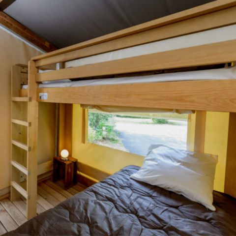 Canvas and wooden tent 4 persons - Ecolodge Mana 2 Bedrooms