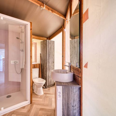 Canvas and wooden tent 4 persons - Ecolodge Mana 2 Bedrooms