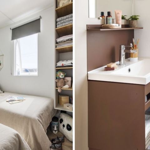 Stacaravan 6 personen - Confort+ 6 personen 2 slaapkamers 2badkamers