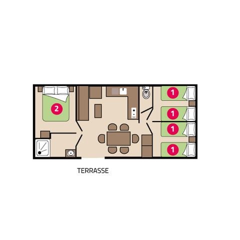 Mobile home 6 persons - Family Clim 6 persons