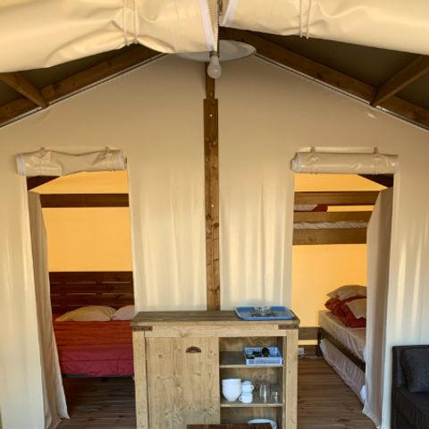 BUNGALOW IN TELA 5 persone - Freeflower Standard 37m² - 2 camere da letto - senza bagno - terrazza coperta 8m² 5 pers