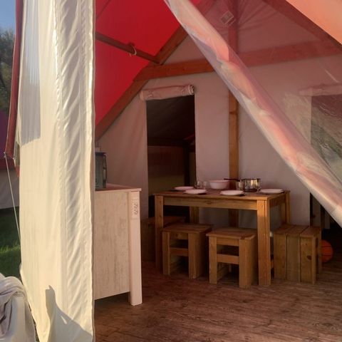 Canvas and wooden tent 5 persons - Sahari Tent 4/5p 2 Bdrms ** (2)