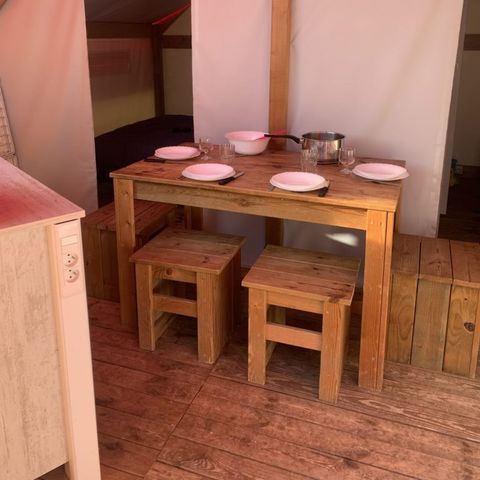 Canvas and wooden tent 5 persons - Sahari Tent 4/5p 2 Bdrms ** (2)