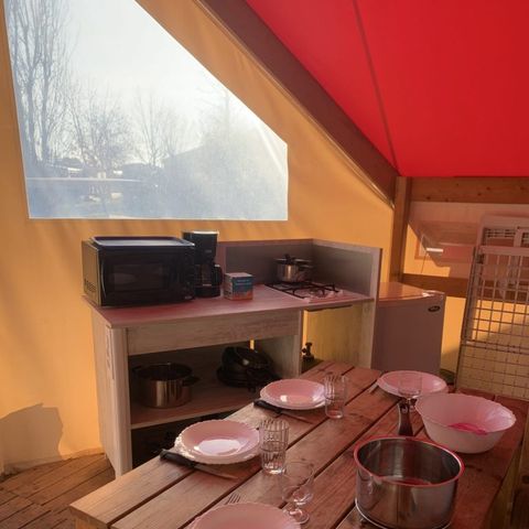 Canvas and wooden tent 5 persons - Sahari Tent 4/5p 2 Bdrms ** (2)