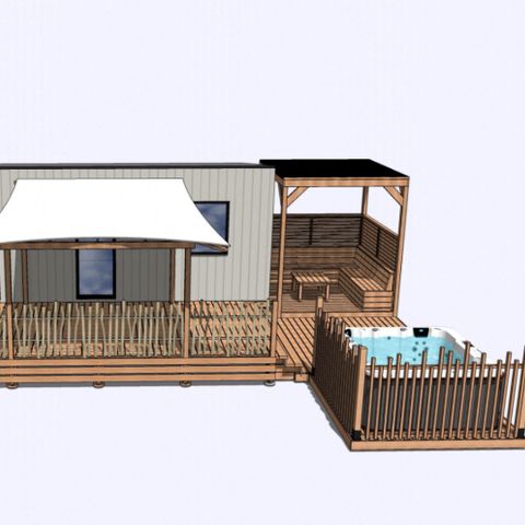 Mobile home 6 persons - Cottage PREMIUM Lagon 3 bedrooms - with jacuzzi