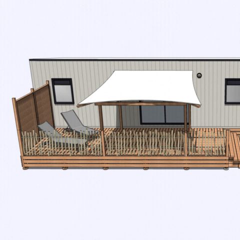 Mobile home 4 persons - Cottage PREMIUM Lagon 2 bedrooms - with jacuzzi