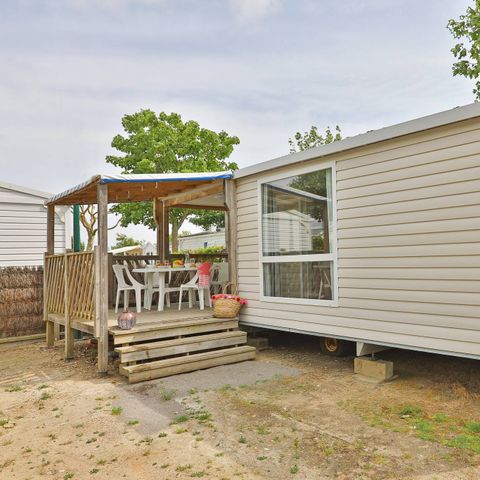 Mobilheim 6 Personen - Comfort | 2 Zi. | 4/6 Pers. | Einfache Terrasse