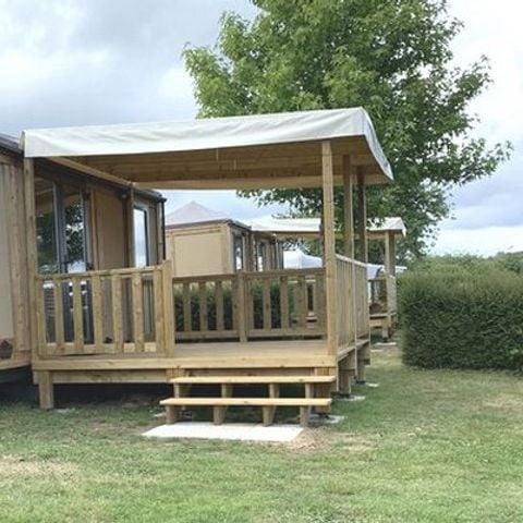 TIENDA DE LONA Y MADERA 4 personas - Mobilodge - Corfú (sin servicios sanitarios)