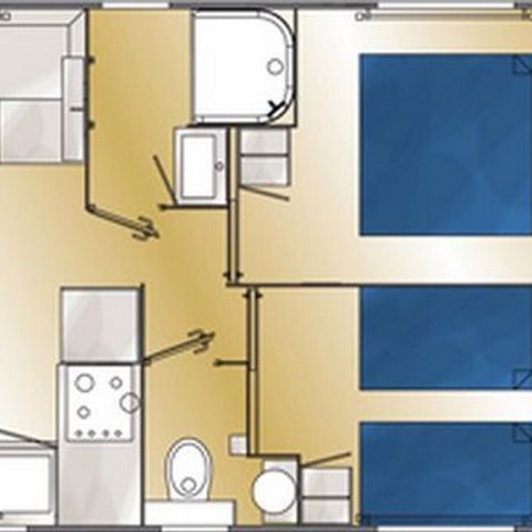 MOBILHOME 5 personnes - Cottage - Le Vue Mer Confort