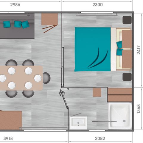 Mobile home 6 persons - Cottage - Le Six Privilège