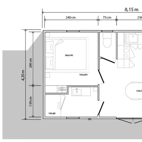 MOBILE HOME 4 people - HORTENSIA