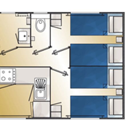 MOBILE HOME 6 people - CARIBBEAN 3 bedrooms 2 bathrooms