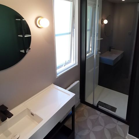 MOBILHOME 4 personas - Mobile home Côté Jardin - 2 habitaciones + terraza + TV + SPA