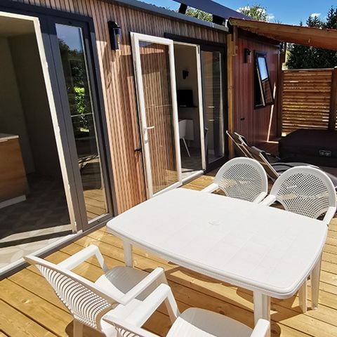 MOBILHOME 4 personas - Mobile home Côté Jardin - 2 habitaciones + terraza + TV + SPA