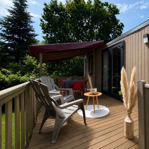 Mobile home 4 persons - Hortensia - 2 bedrooms + semi-covered terrace